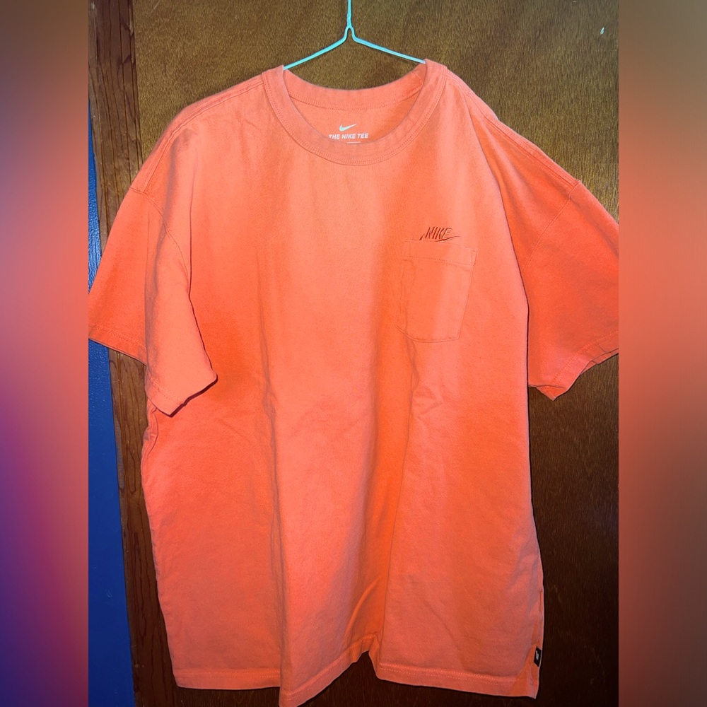 Nike orange heavyweight t shirt size XL